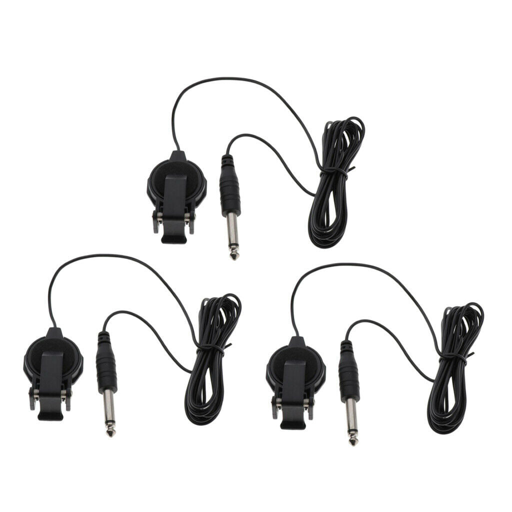 3 lot Sound Pickup Amplifier Transducer Stick with Clip Ukulele Instrumenets