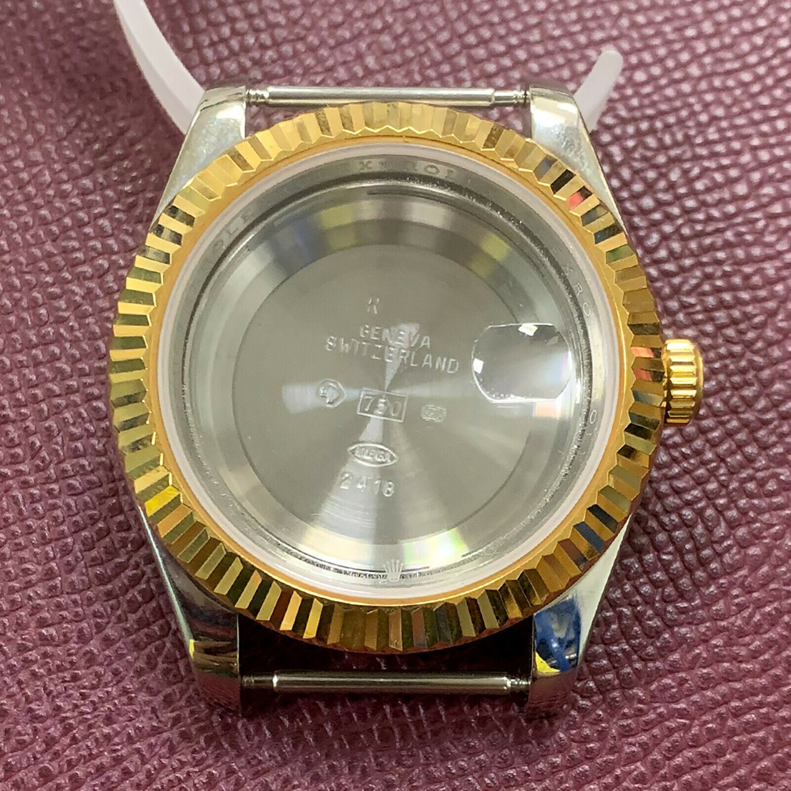 For 3135 Automatic Movement 41mm SS Watch Case Bezel Ring w/ Sapphire Mirror