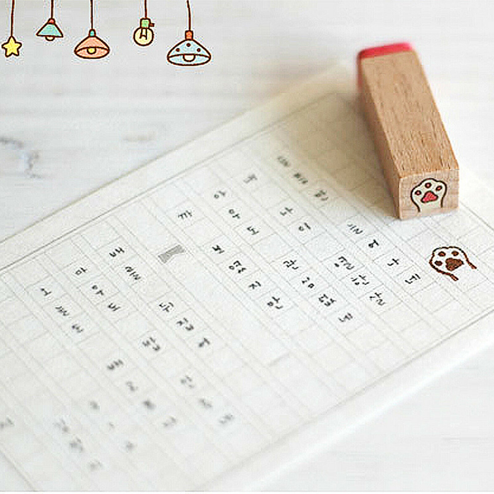 Cute Cartoon Stamps Set Multipurpose DIY Diary Cards Cat Stamps Craft, 40 pcs