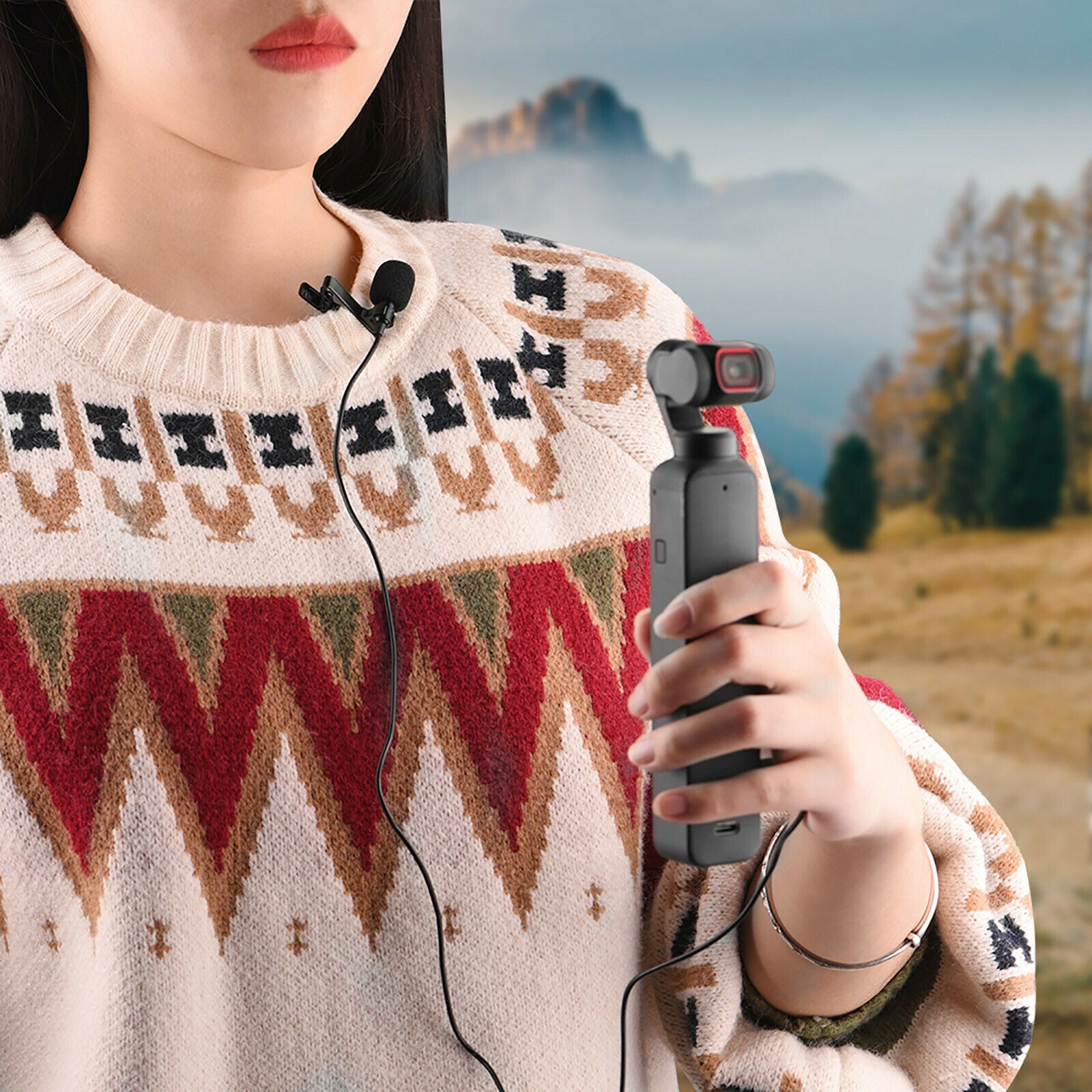 Recording Mini Windproof Microphone For Pocket 2 Do-It-All Handle Camera Durable