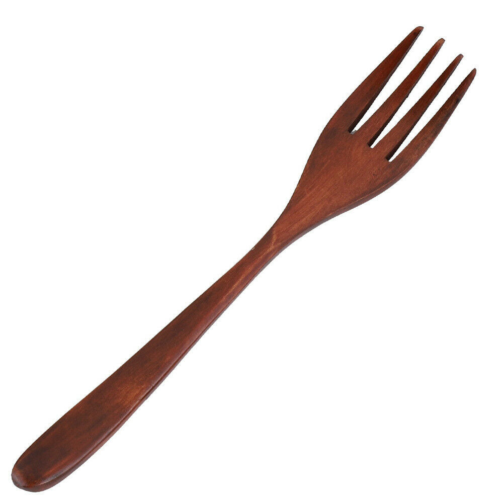 3-pieces/set  Natural Wooden Tableware Sets 1 Spoon 1 Chopsticks 1 Fork