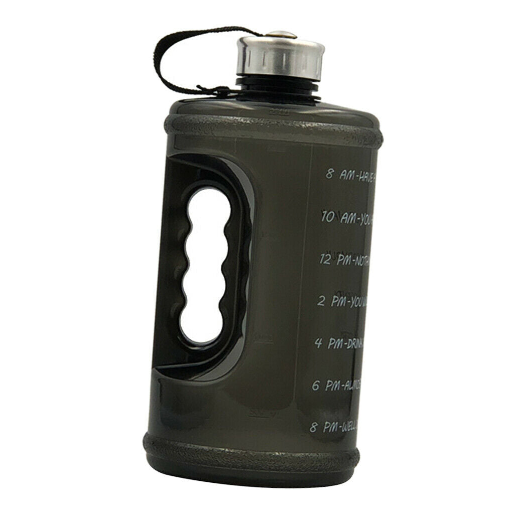 2x Water Bottle Leak-Proof Jug Outdoor Travel Hiking Sports 73 oz Blue Black