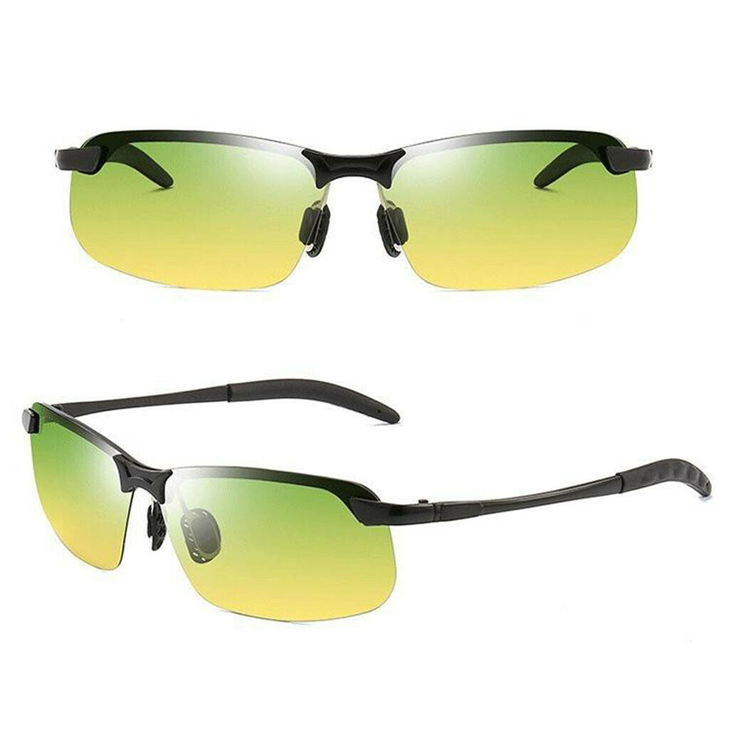 Night Vision Driving Glasses HD Polarized Sunglass UV400 Anti Glare Metal Frame