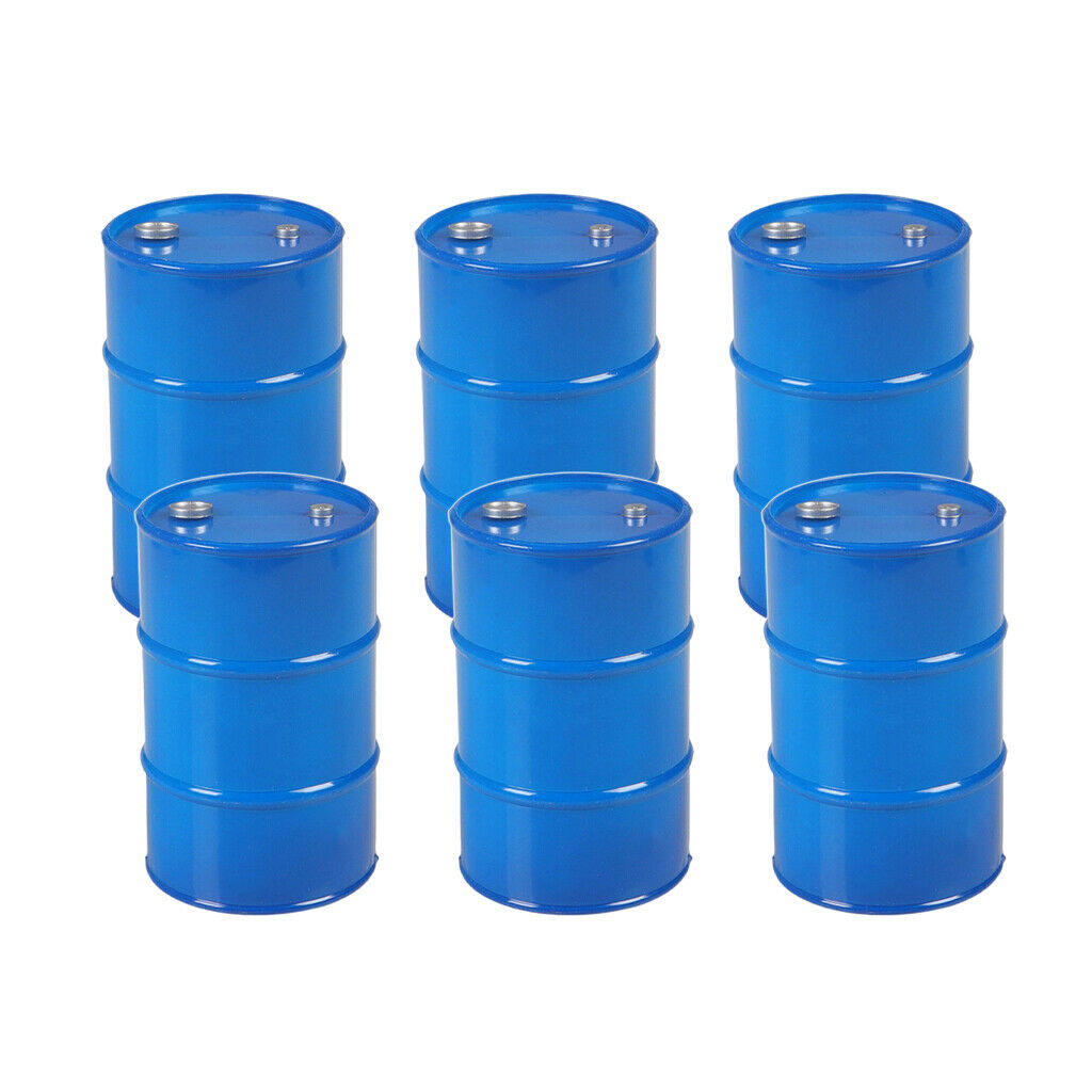 6Pcs RC Car Oil Drum for 1:10 Axial SCX10 CC01 D90 TF2 Rock Crawler Accs