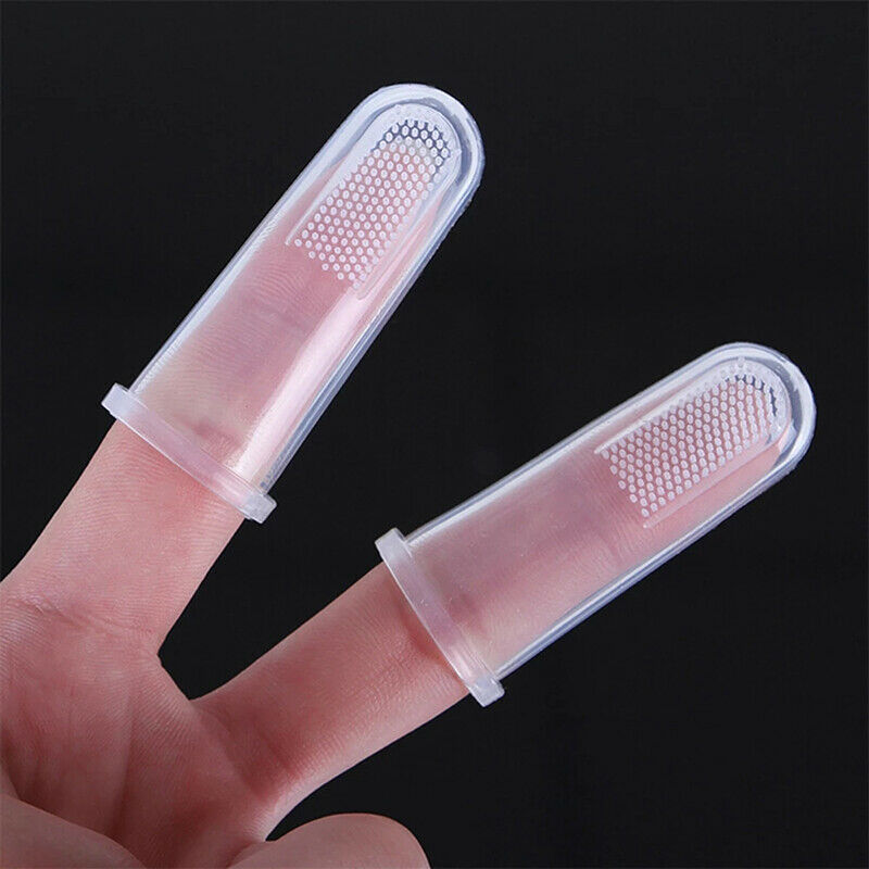 1 Pcs Super Soft Pet Finger Toothbrush Teddy Dog Brush Bad Breath Teeth T.l8