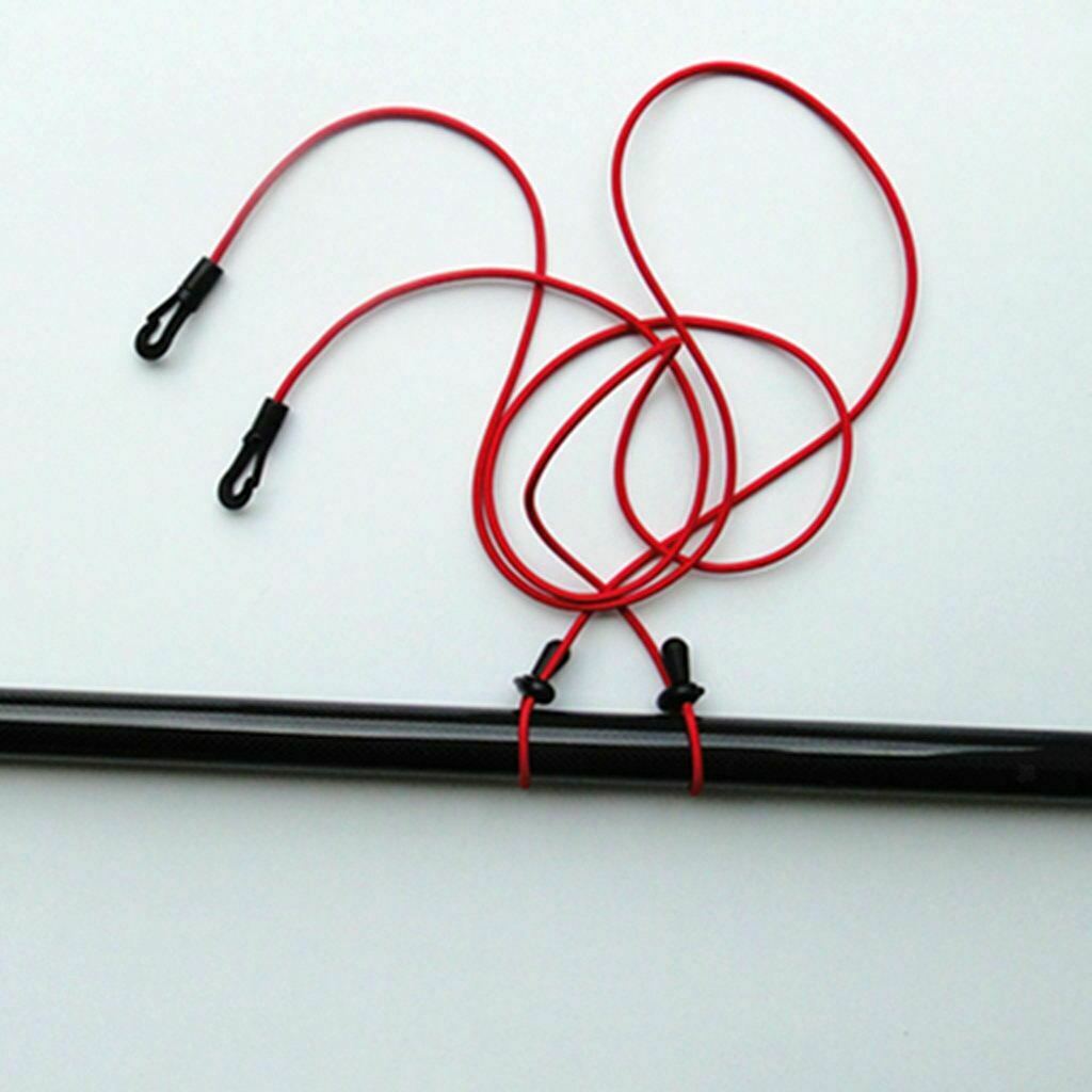 2 Pieces 120cm Kayak Canoe Paddle Leash Safety Fishing Rod Pole
