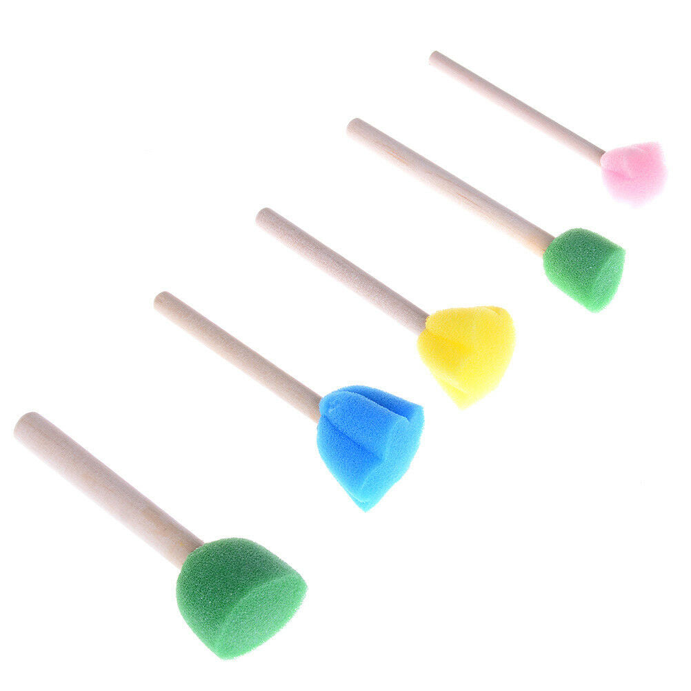 5pcs sponge brush children art diy painting tools baby drawing toys gi gtY1