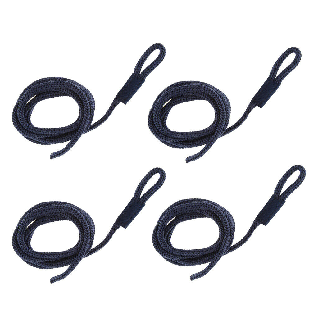 4Pcs Premium Boat Fender Lines Bumper Whips Rope Docking Marine Essentials