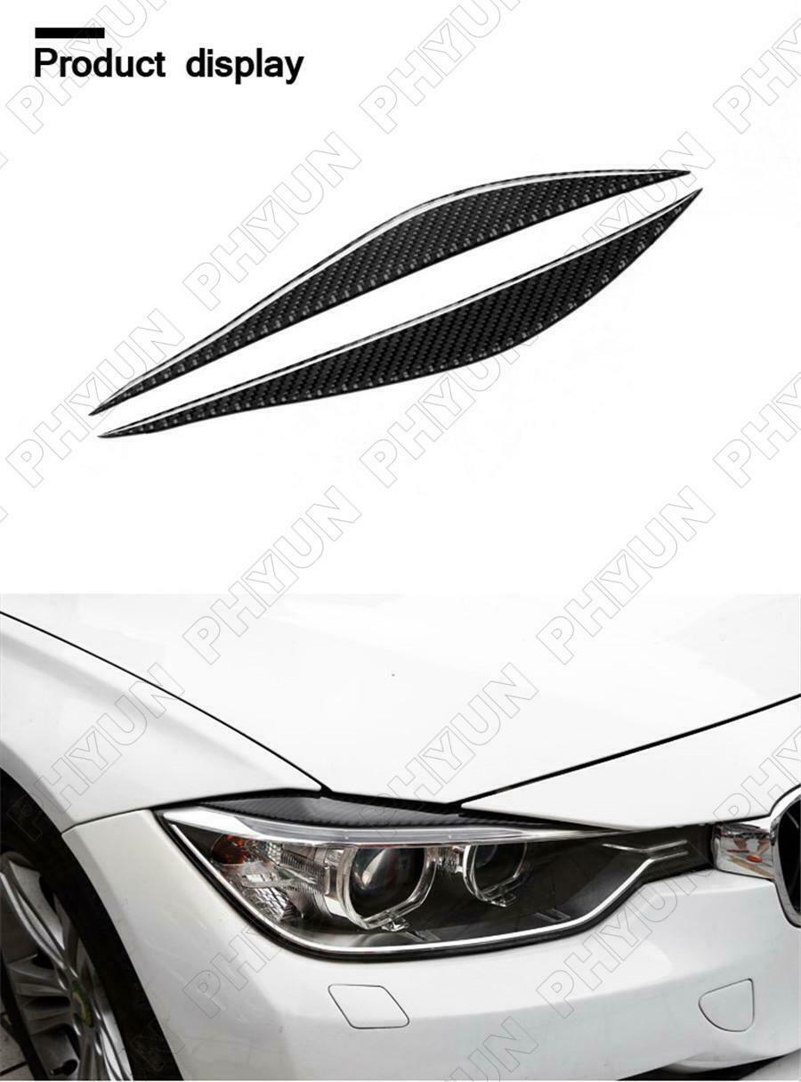 Carbon Headlight EyeLid Cover Eyebrows For BMW F32 F33 F36 F82 M4 M3 2014-2018
