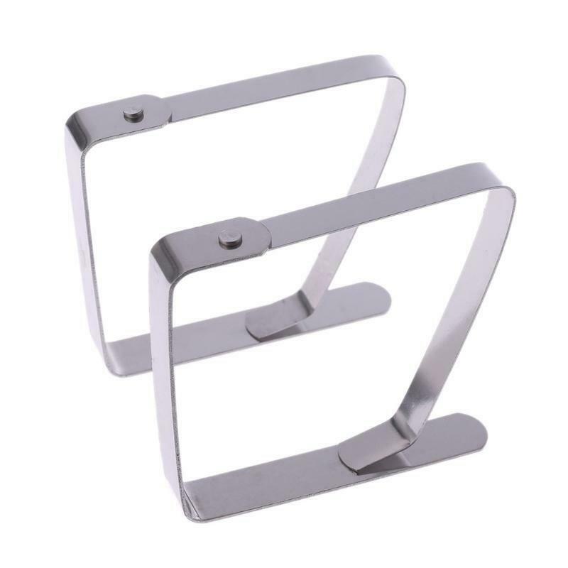 4pcs Stainless Steel Table Cloth Cover Clip Clamp Holder Supply For Picnic Party