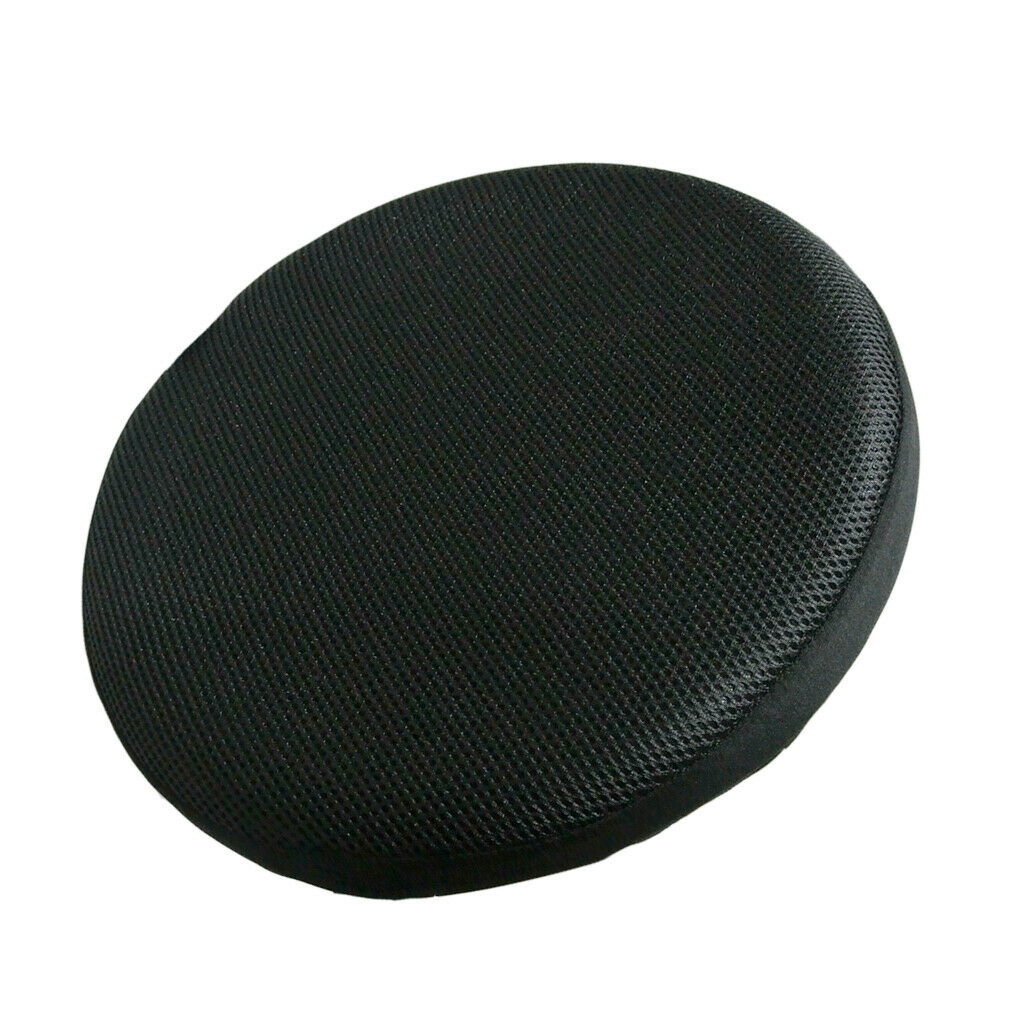 Black Bar Stool Covers Round Chair Seat Cover Sleeve Protector 16'' 40cm