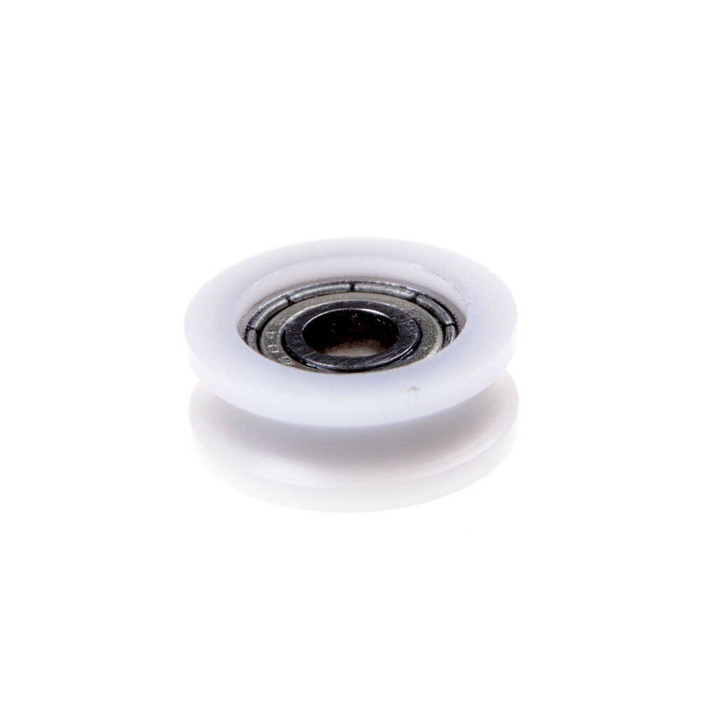 New 4*15*6mm U Groove Metal Shield Nylon Pulley Wheels Roller Ball Bearin.l8