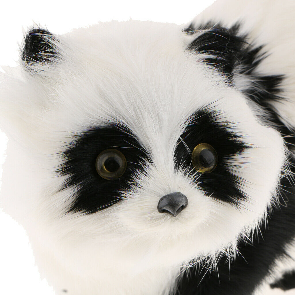 Realistic Lifelike Cute Panda Decorative Garden Ornament Statue - 10cm