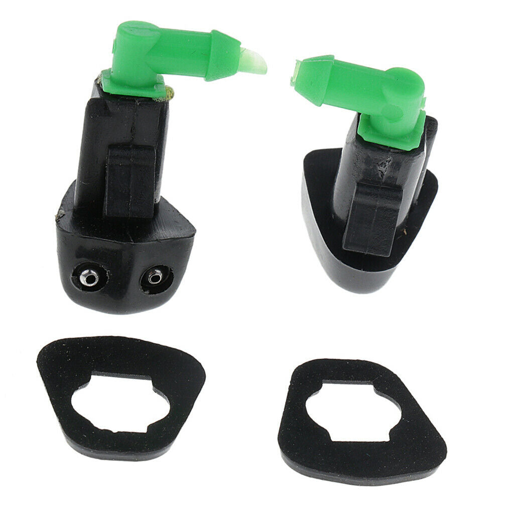Pair Windshield Washer Water Spray Nozzles Replacement Part