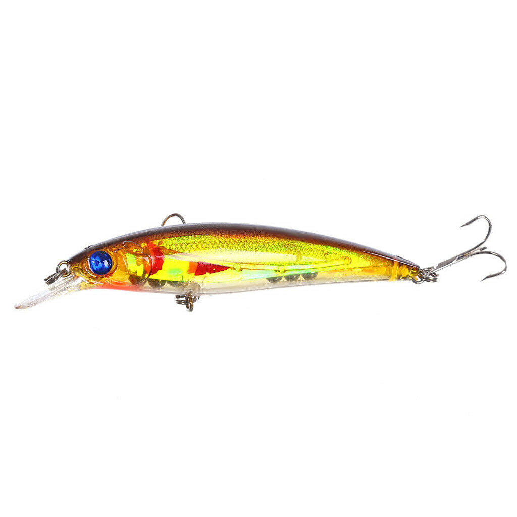 8 Color Minnow ABS Plastic Hard Fishing Lures Baits Crankbaits for Blackfish