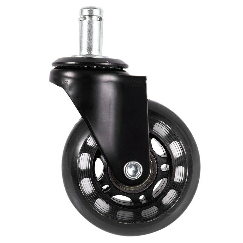 Office Chair Caster Wheels Roller Style Castor Wheel Replacement (2.5inches)