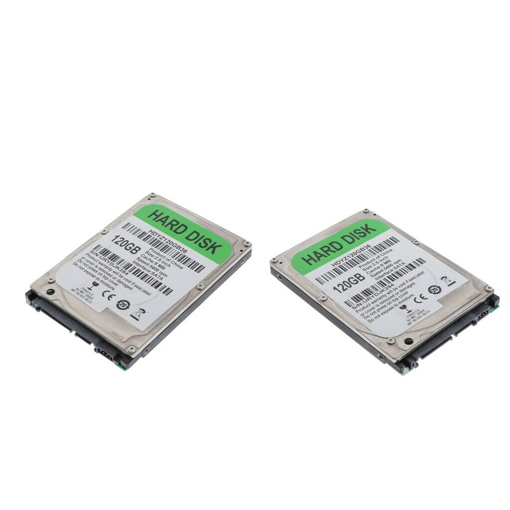 Set of 2 2.5 inch SATA HDD Laptop Internal Hard Drive Disk 160GB 8M Cache