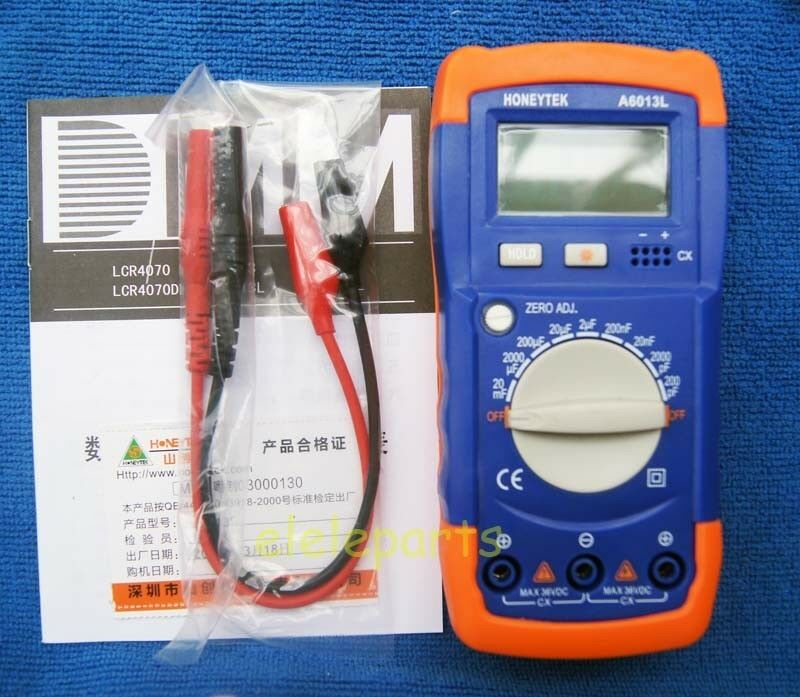 A6013L Capacitance Capacitor Meter Tester Multimeter 20mf-200PF
