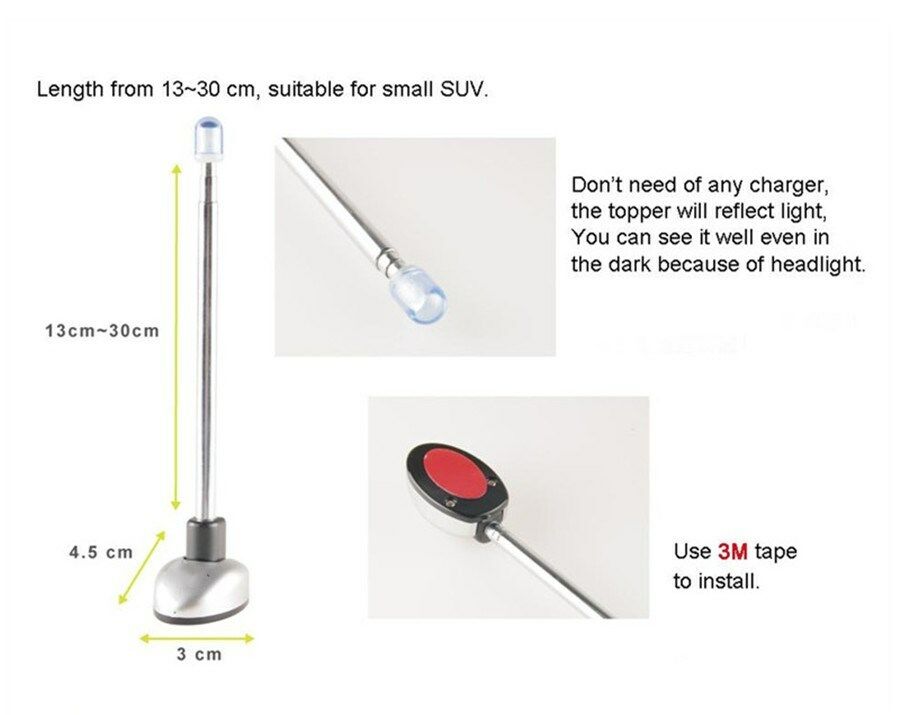 Elasticity Bumper Corner Pole Universal Car Safety Position Pole Car Accessories