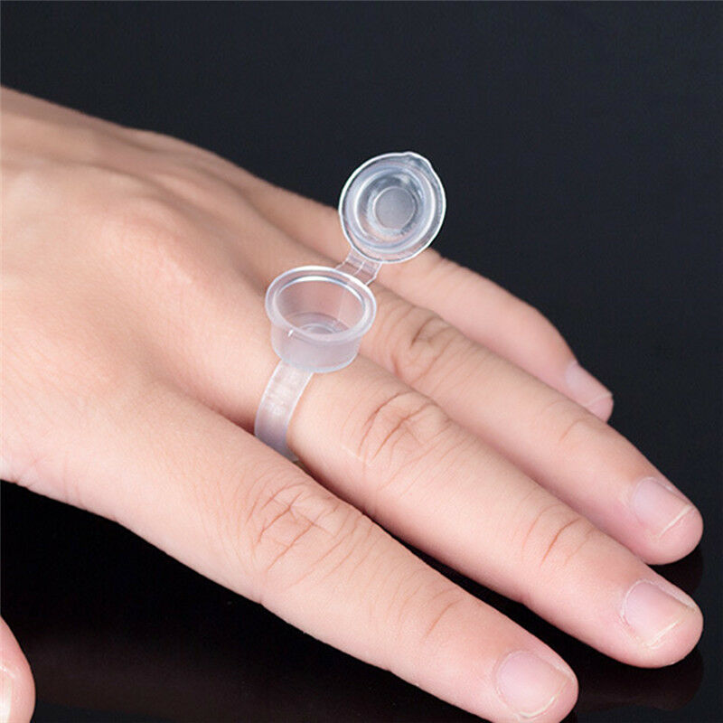 10X Pigment Tattoo Ink Cup Ring Holder Permanent Microblading Eyebrow Mak.l8
