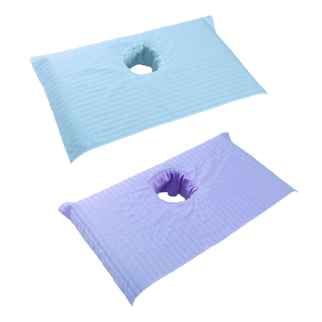 2pcs Durable Cotton Beauty Massage Bed Table Cover Sheet - 75x55cm