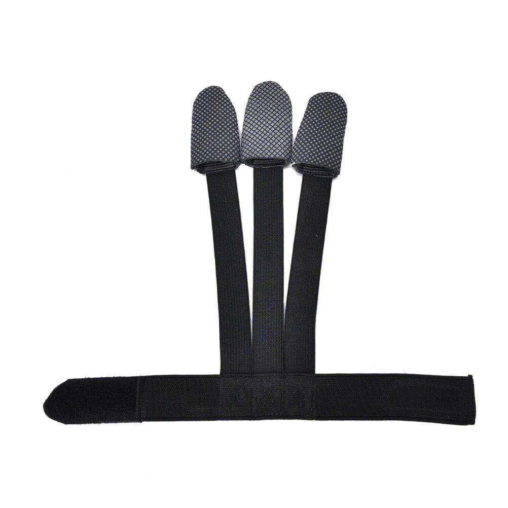 Archery Finger Protect Glove 3 Finger Pull Bow Arrow Shooting Gloves  Lt