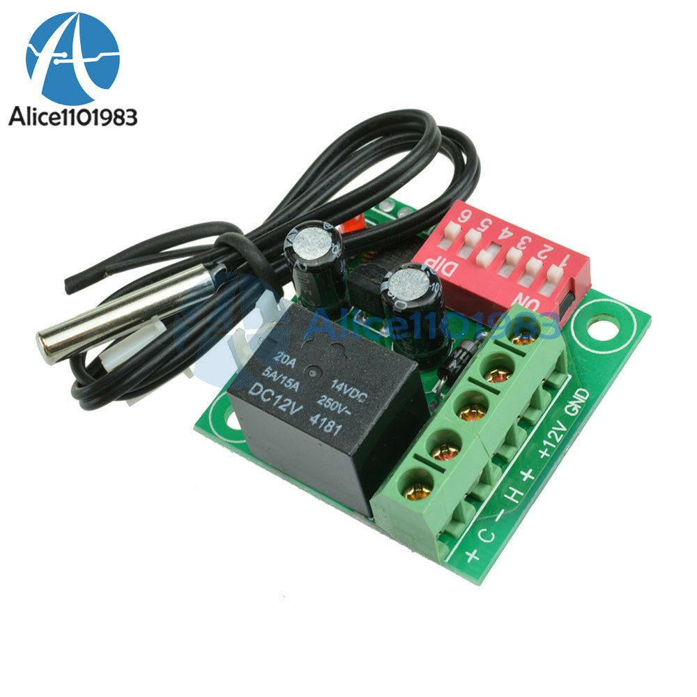Heat Cool Temp Thermostat DC 12V Digital Temperature Control Switch 20-90℃