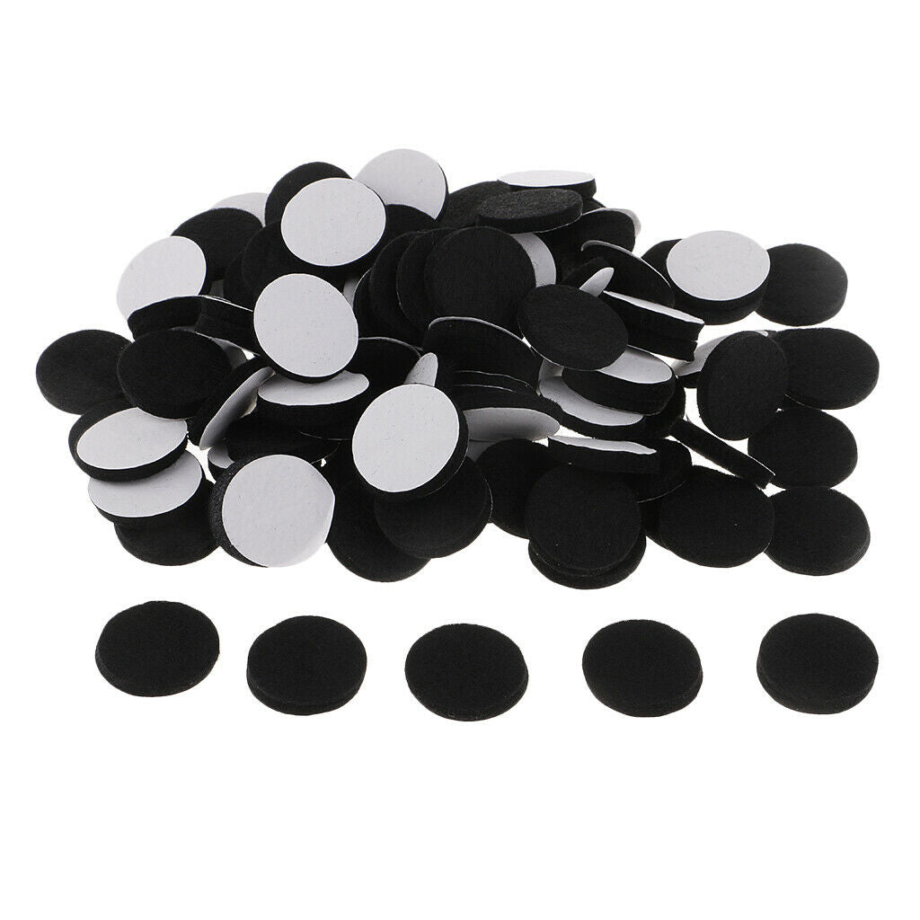 100x Self Adhesive 30mm Felt Pads Furniture Table Feet Wood Floor Protectors