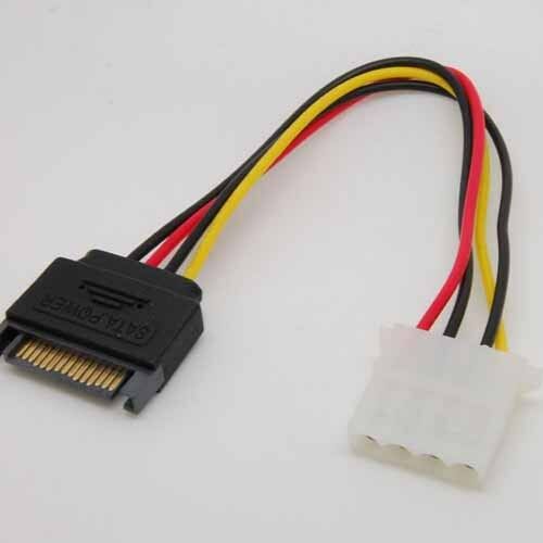 15 Pin SATA to 4Pin male to female Power Cable cord For IDE sx
