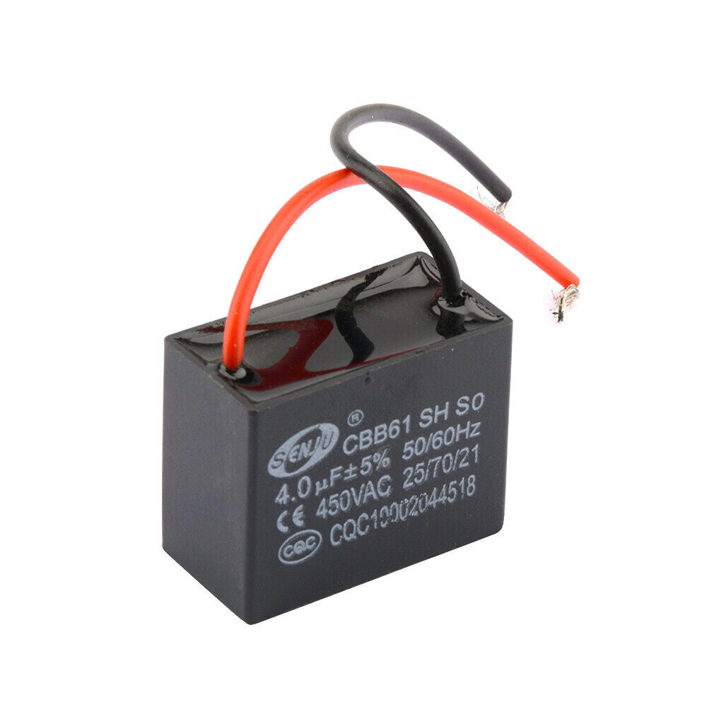 AC 250V 4UF CBB61 Rectangle Non Polar Motor Strating Capacitor