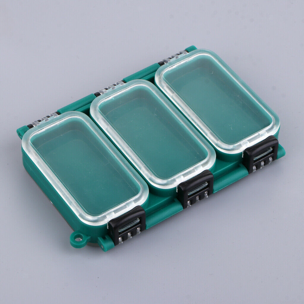 Plastic Fishing Tackle Box Lures Swivels Hook Baits Kit Large Storage