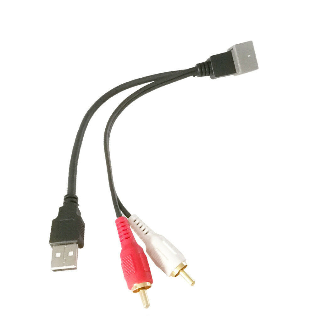 High Quality USB Female to 2 RCA Audio Video Adapter Cable