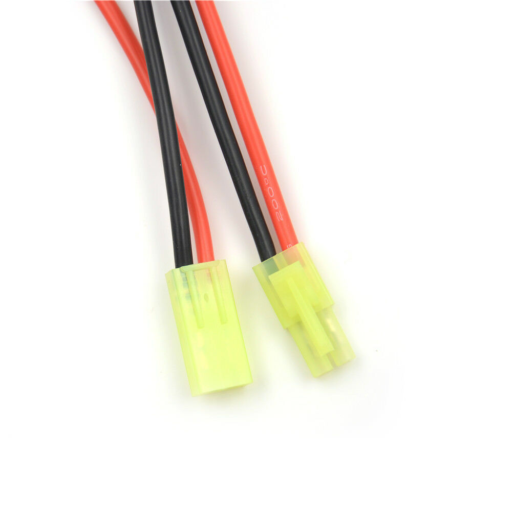 2pcs 12cm Mini Tamiya Connector Male & Female 2pin Battery wire 16AWG   C Zg Tt