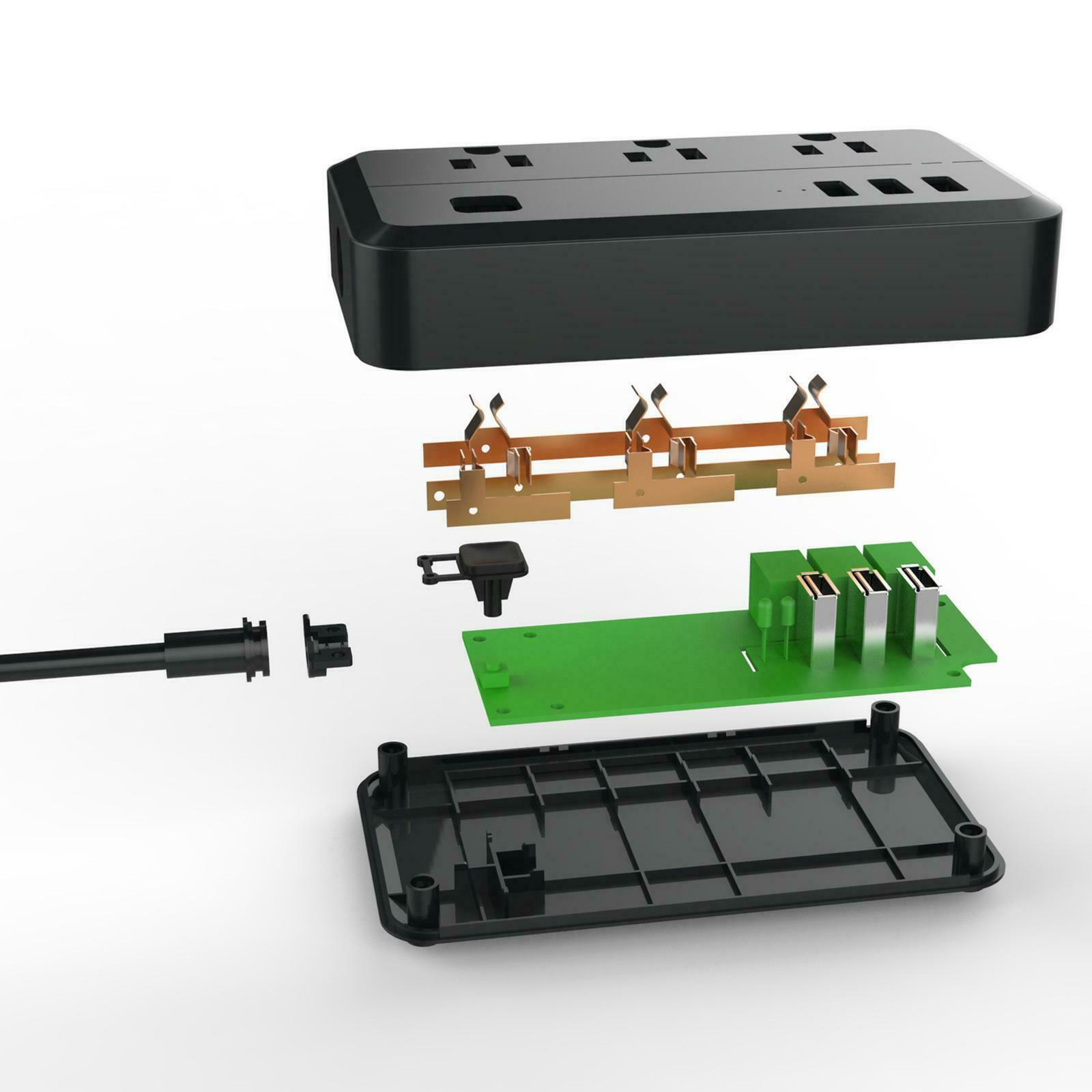 Smart Socket Extension Power Strip 3.5A Switch for Home Office Computer TV
