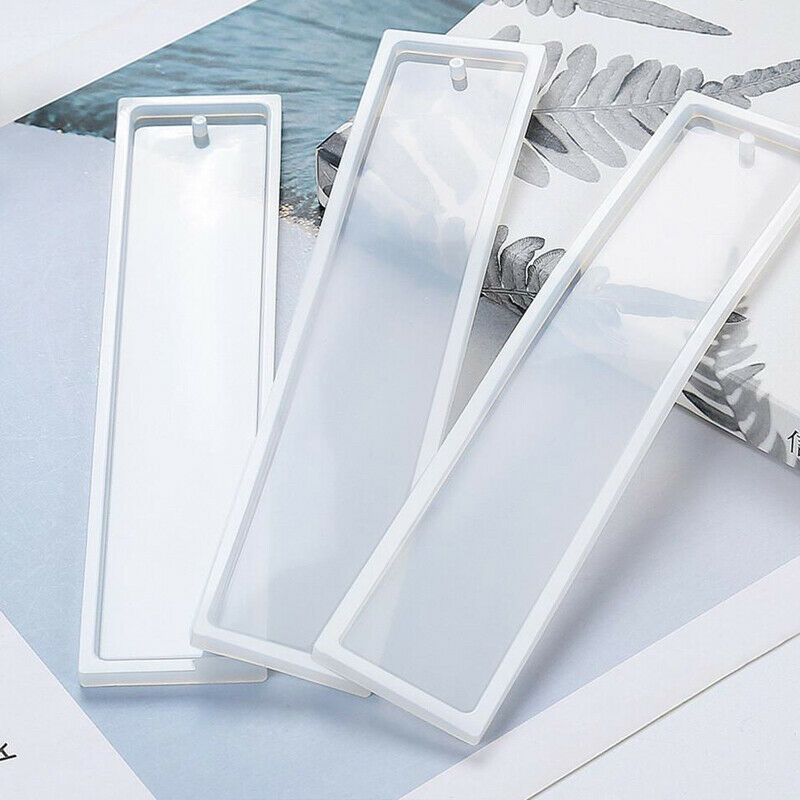 DIY Rectangular Bookmark Silicone Molds Jewelry Making Crystal Epoxy UV R.l8
