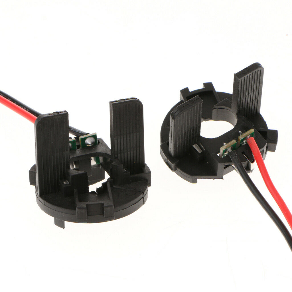 2pcs H7 Headlight Socket HID Lamp Base Clip Adapter for  Golf MK6 MK7
