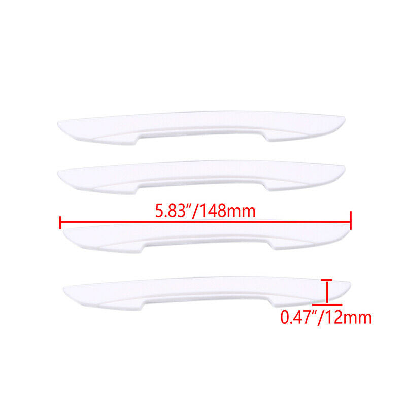 4Pcs Car Door Edge Scratch Anti-collision Protector Guard Strip Universal White