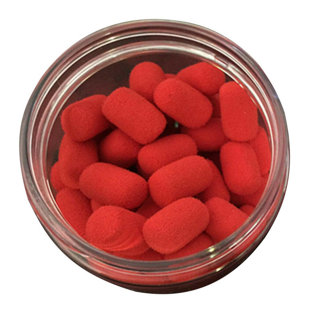 15pcs Smell Carp Fishing Bait Boilies Eggs Floating Ball Beads Feeder 8x12mm