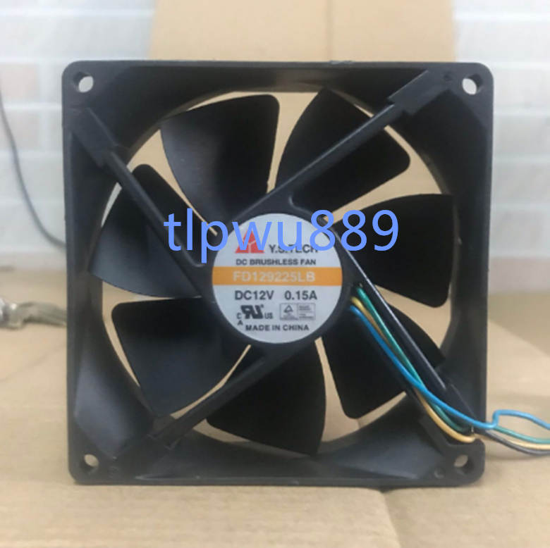 FD129225LB For Y.S. Tech  DC12V 0.15A 9225 92mm fan @TLP
