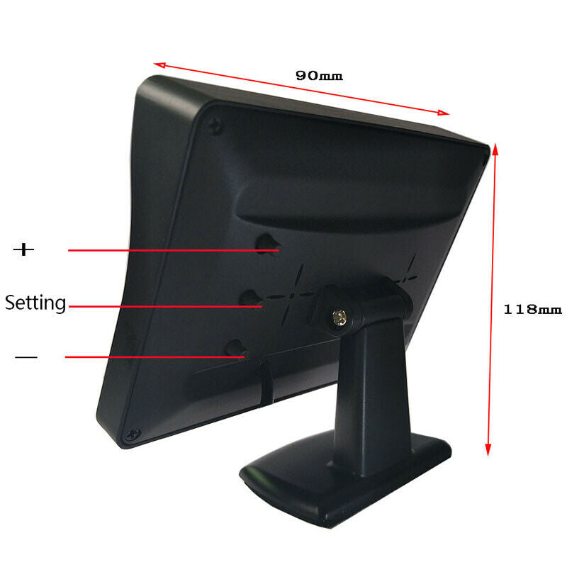 4.3" Car LCD Display Rearview Monitor Reverse w/1080P Night Vision Backup Camera