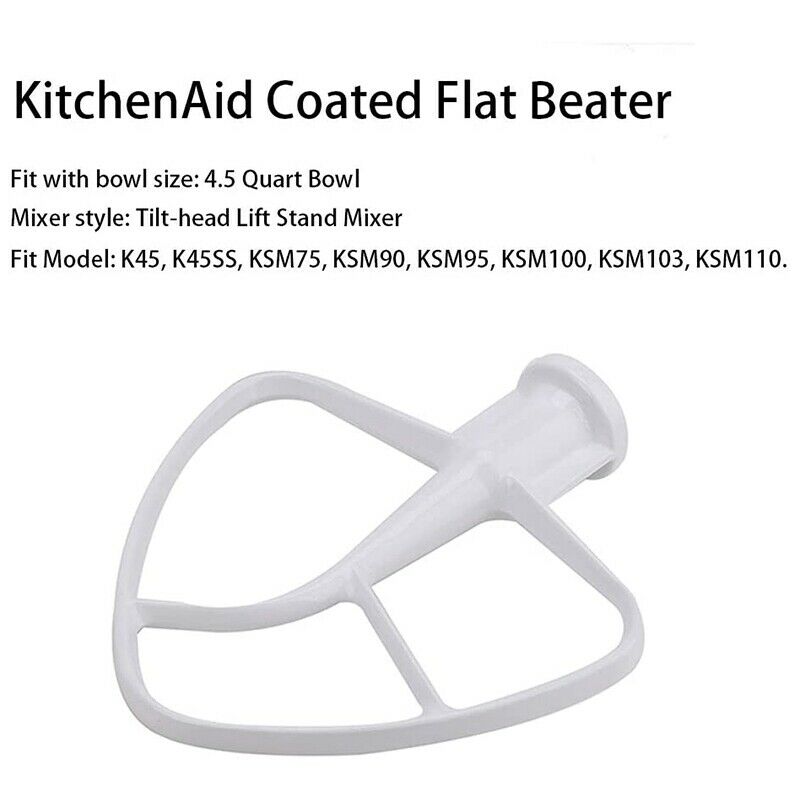 K45DH Dough Hook K45B Coated Flat Beater K45WW Wire Whip Fit for Stand MixerY3S8