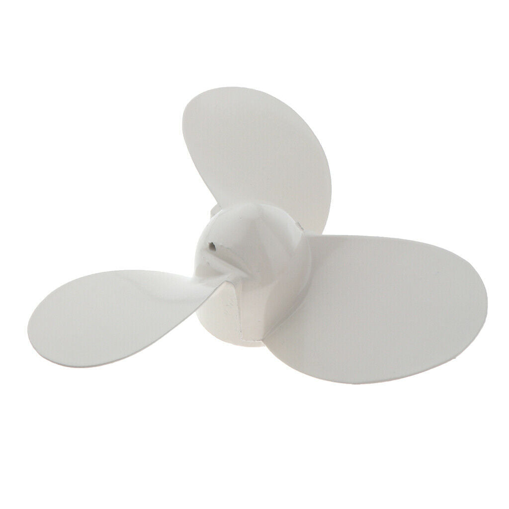 Aluminum Alloy Marine Yacht Propeller 2HP White Fit for Yamaha 7 1/4X5-A New