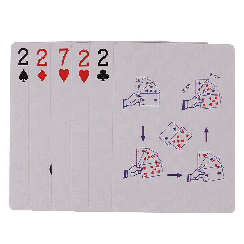 4 Cards 7 To 2 Transformer Magic Tricks Close Up Street Magic Props ToysjoJ.DD
