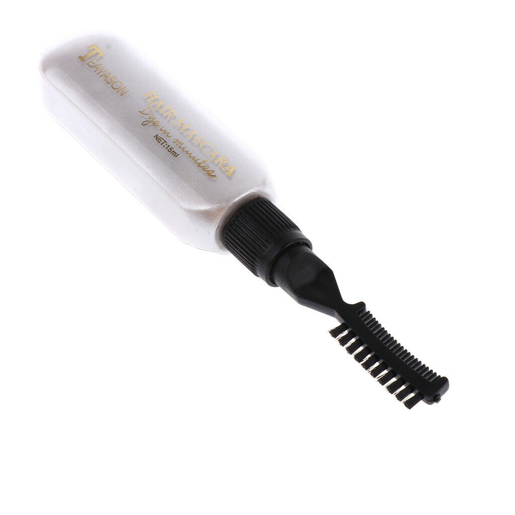 Disposable 3 Colors Hair Mascara Dyeing Tint, Temporary (Black, Gray, White)