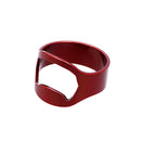 2Pieces Men Stainless Steel Beer Bar Bottle Opener Ring Bike Ring for Home