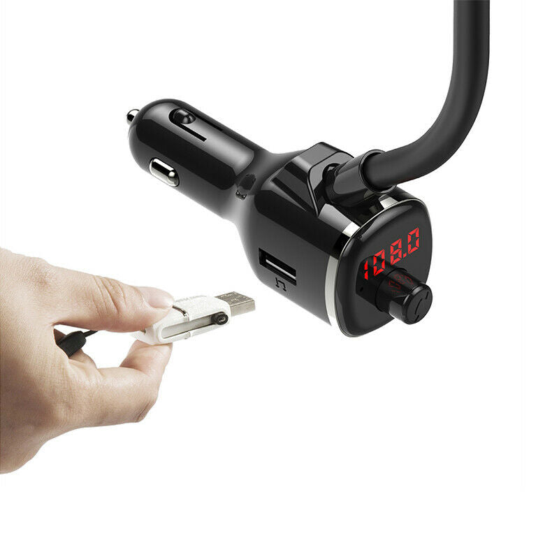 Mobile Phone Holder Dual USB QC3.0 Car Charger MultiFunction  Bluetooth Charger