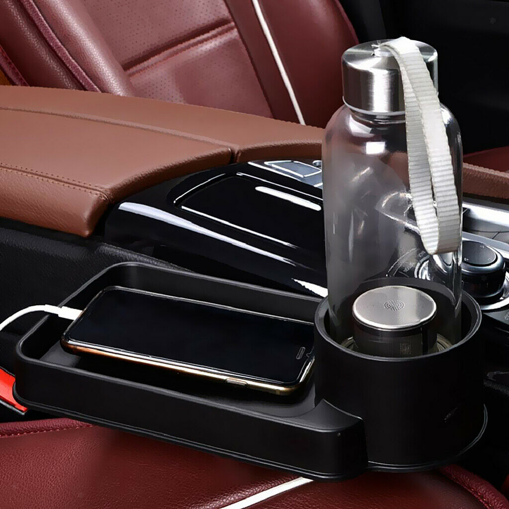 Car Box Organizer Food Tray Drink Cup Phone Coin Card Holder Storage Tray