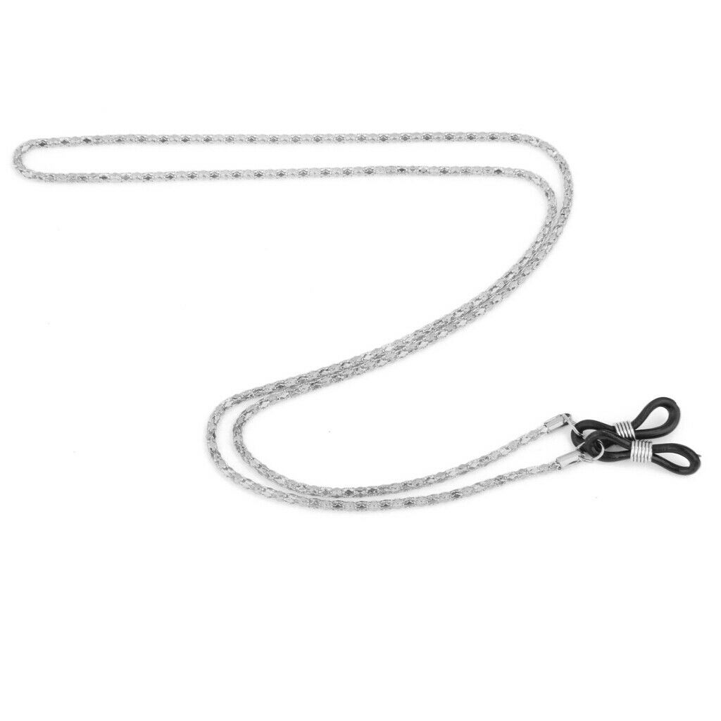2 Pieces Metal Sunglasses Eyeglass Chain Glasses Cord Neck Strap Holders