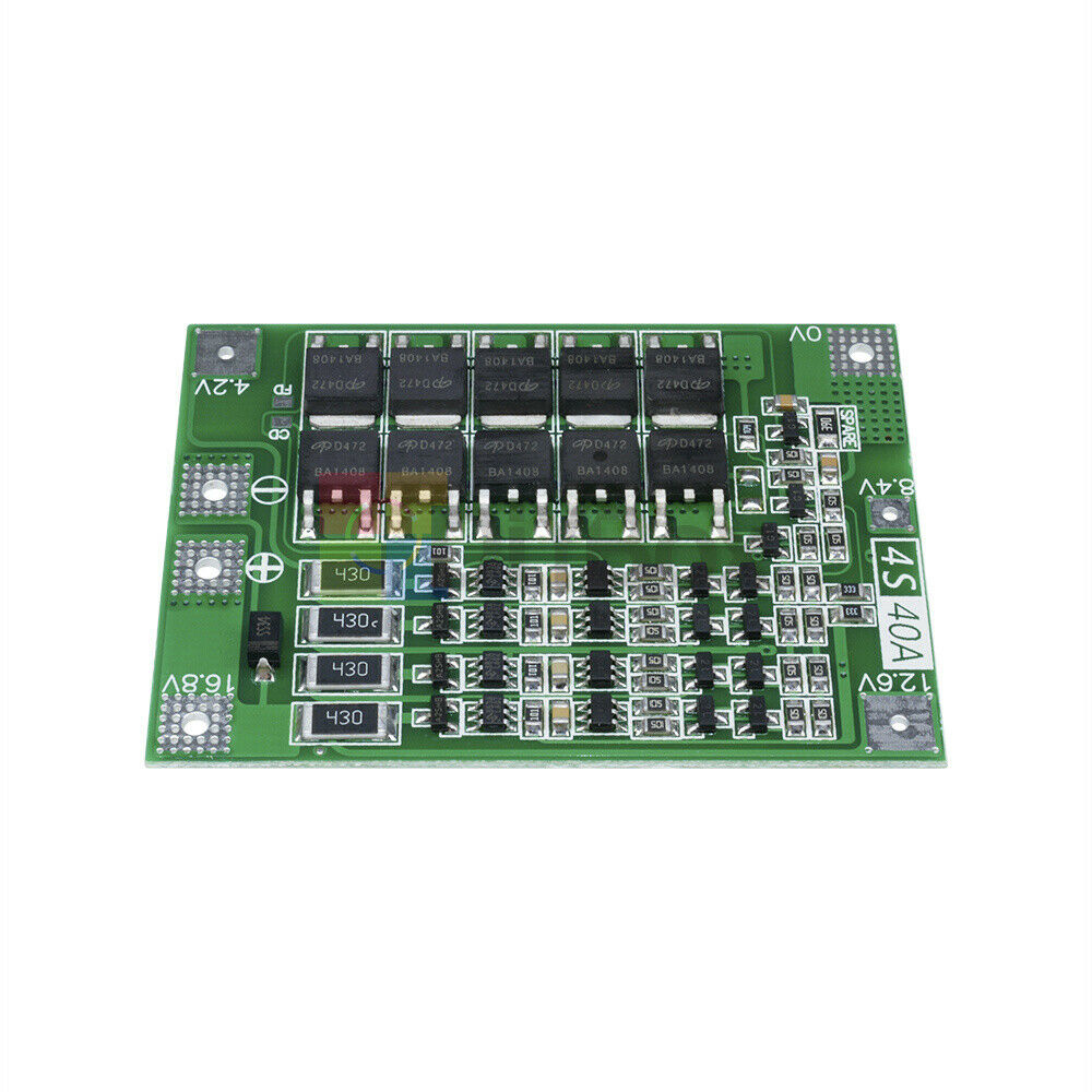 4S 40A Li-ion Lithium Battery 18650 Charger BMS Protection Board Balanced Module