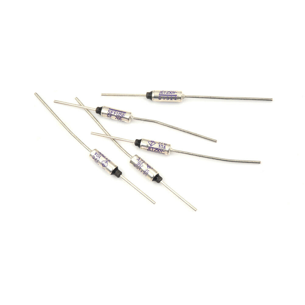 5pcs SF76E Sefuse Cutoffs Thermal Fuse 77°C 77 Celsius Degree 10A 25.l8